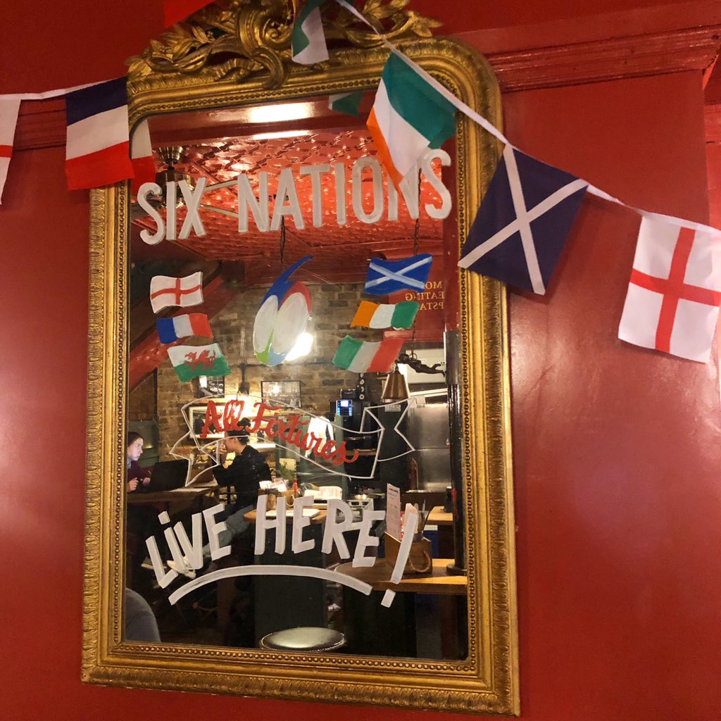 Watch the Six Nations with us this weekend! Book a table or private space now over on our website, see you there!🏉🏉 #sixnations #pubsinlondon