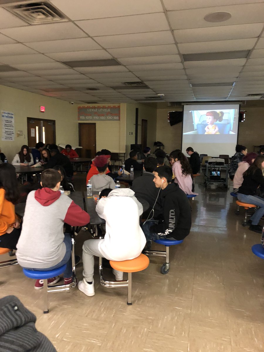 PortageMS's tweet photo. 8th grade students won our 1st weekly PBIS challenge. Students earned a movie and “Ram Buck” concessions. Who will win next week???? #middleschoolrocks #PBIS https://t.co/ritGGNAm6P
