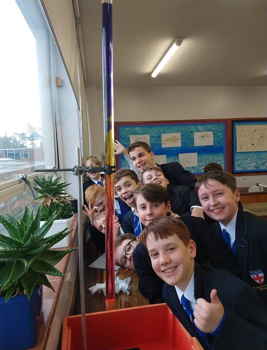 KESWitley's tweet photo. Class 1E had great fun in their science lesson this week making a rainbow using different chemicals. The smiles say it all. #KESWScience #chemistry https://t.co/6NfqhIsUaR