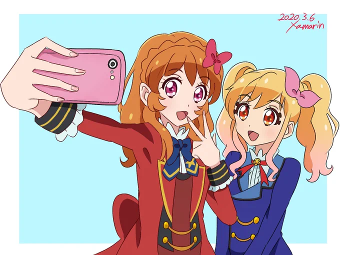 リクエストイラストコーナー
あかりちゃんとゆめちゃんです!

 #aikatsu 