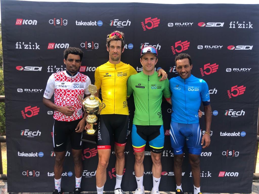 officeguru2022's tweet photo. Podium Pics @tourofgoodhope 2020. @WhiteIncCoach @BiogenSA @BianchiOfficial @jj_cycling @100percent_SA @versussocks #officegururacing https://t.co/fpM9J8REN4