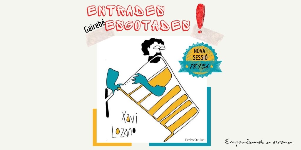 (1/3) ‼️ A punt d’obrir nova sessió a Colomers, a les 18:15h. 
De manera còmica i didàctica coneixerem millor els sons dels instruments i de les coses que poden substituir-los. Amb bufa &amp; sons veurem com es pot donar una segona vida a objectes quotidians
