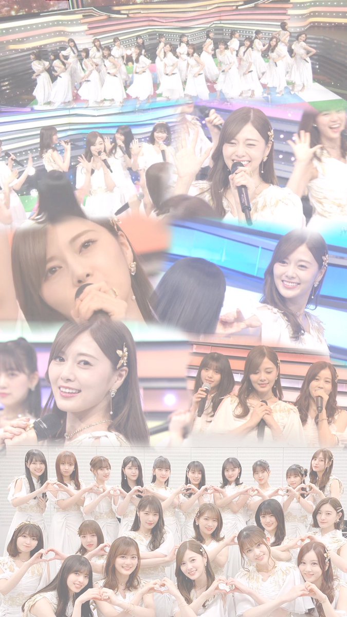 まいちゃ ໒ ﾟ A Twitter 今日のmステかわいすぎたからまた加工してしまった みんなかわいすぎだし1期生最高かよ となってました 壁紙 加工 ミュージックステーション 乃木坂46 白石麻衣