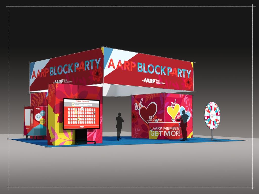 AARPPA's tweet photo. It's the final days of the #FlowerShow but there's much to see and do! Check out the #AARPBlockParty right at the entrance of the @PhilaFlowerShow, which showcases a fun and interactive exhibit space this weekend! https://t.co/STGqSzOPND