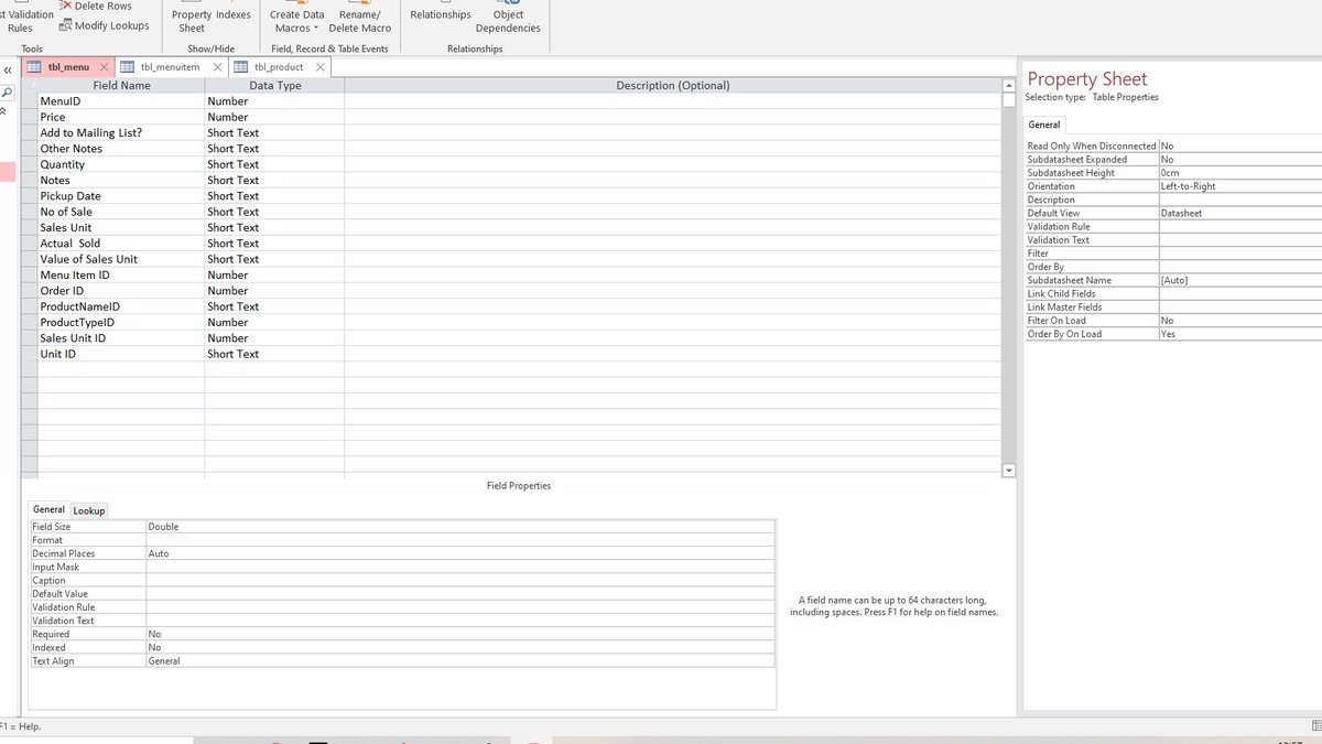 HcictJ's tweet photo. Some Microsoft Access work! #Microsoft #Databases #100daysofcode #Access https://t.co/Ck7buk5PgE