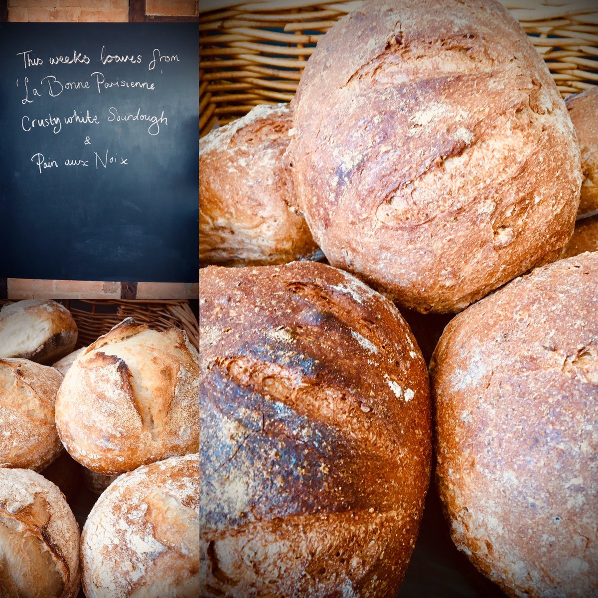 The bread is looking delicious today! The Pains aux Noix are still slightly warm 🤗 #funkyfrankwell #shrewsbury #realbread