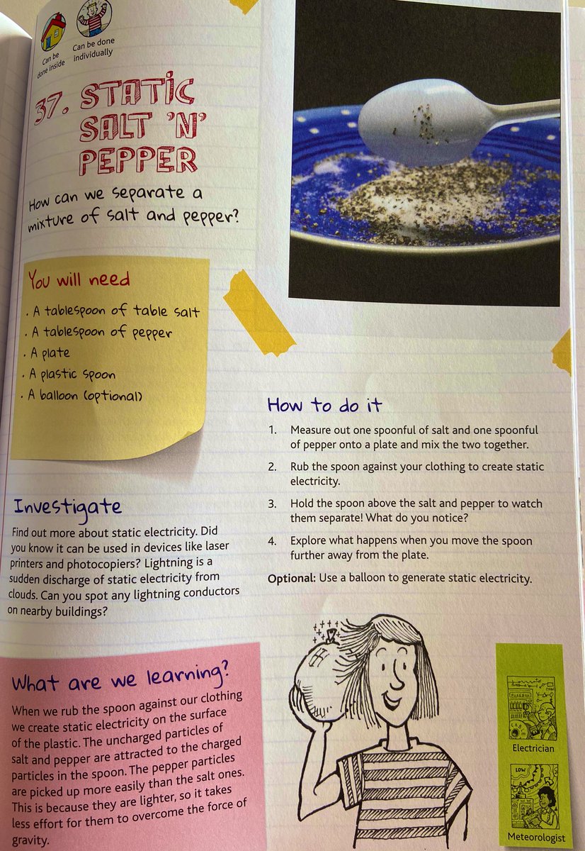 BredilandSchool's tweet photo. Our P7 STEM leaders have decided to set a static electricity challenge this week! Give it a go and share your results from home by tagging @BredilandSchool 🧂🥄😃 ⚡️#STEMnation #STEMRen @STEMedscot @STEM_Ren https://t.co/czQgv6UhNG
