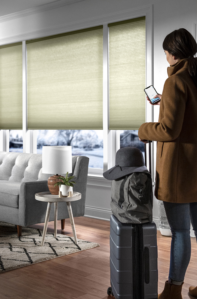 One less thing on your mind. Enjoy your vacation in peace by scheduling your shades to run automatically on a timed schedule with the LEVOLOR app. bit.ly/2IGbX8i