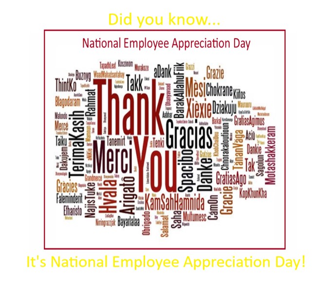 rosearsenault's tweet photo. Did you know?  #NationalEmployeeAppreciationDay

#thankyouforallyoudo  #youareappreciated #yyj #work #opportunities https://t.co/QYf0MMZO3P