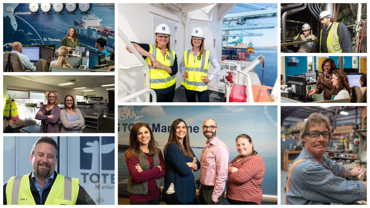 TOTE_Maritime's tweet photo. It takes many different skills and a lot of teamwork to keep #TOTE delivering best-in-class service. Thank you to all the men and women who make our organization a success. #employeeappreciationday #TeamTOTE https://t.co/8Ezqxt3gWM