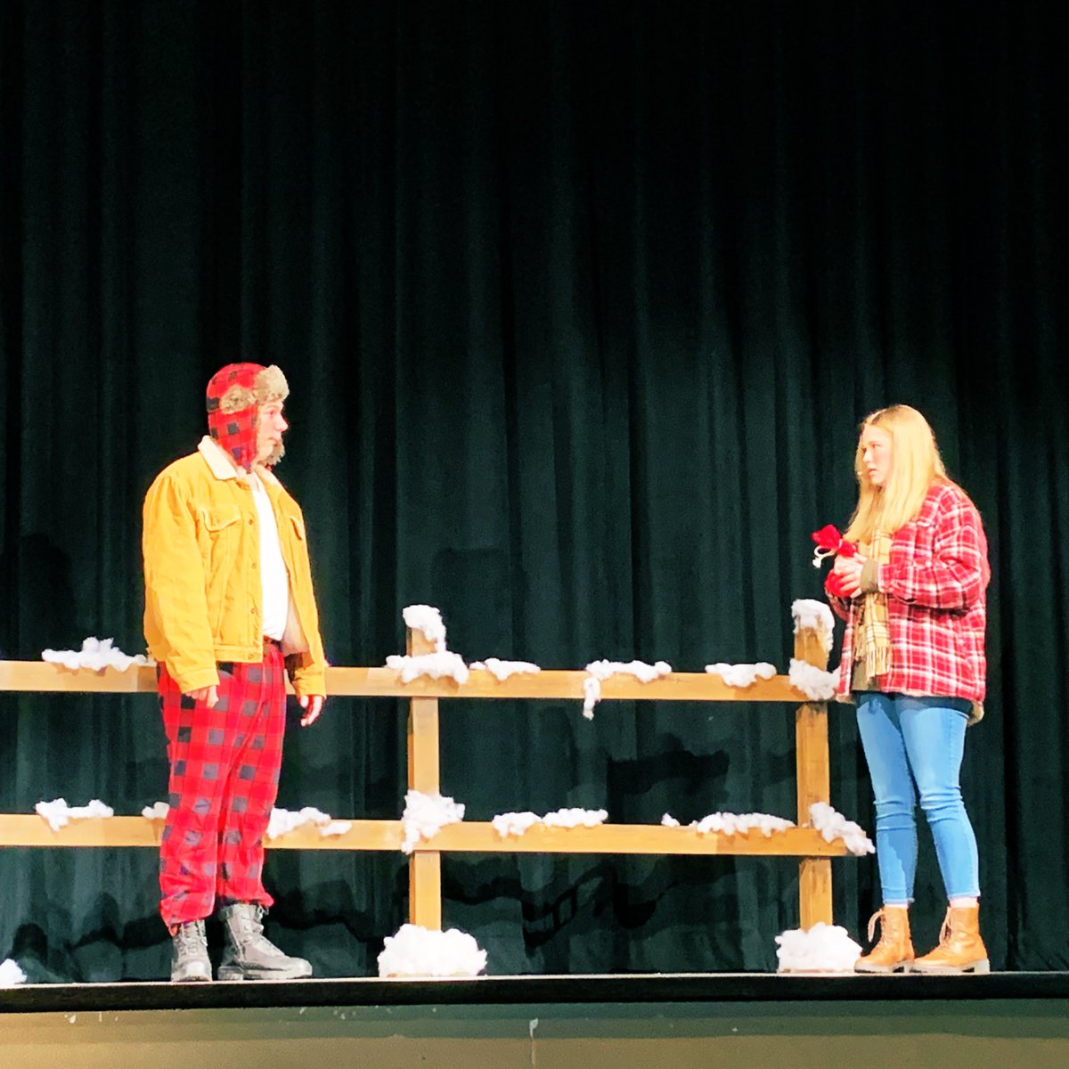 BSHSPerformArts's tweet image. Too excited because of opening night for Almost, Maine, and forgot to post!
It was an excellent show, and the kids are excited for night 2!