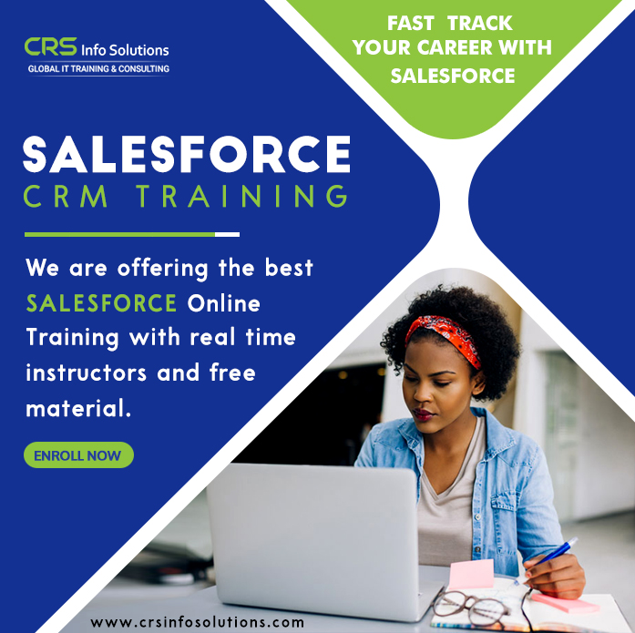 #Salesforce can help open up lot of opportunities for your career and Experts Training sessions will absolutely help you to get in-depth knowledge on the subject, for that CRS Info Solutions is the #Training Institutes to expand your skills.

Enroll here: bit.ly/352vTh3