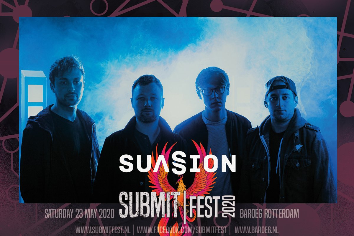 New names for #SubmitFest2020! @novelists_fr, @LANDMVRKS & @Suasionband will join the previously announced @BordersBandUK & 2 YEARS at Submit Fest 2020 - Saturday May 23 - @Baroeg #Rotterdam! Tickets: bit.ly/2Gxesvf #Novelists #Landmvrks #Suasion #Borders #2Years #metal