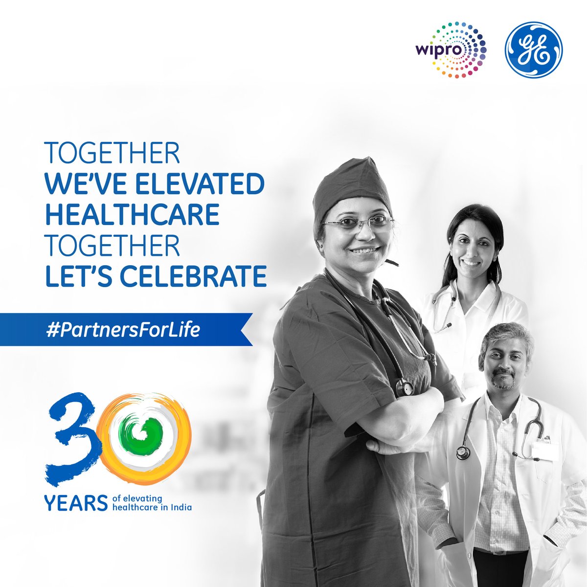 The time has come to celebrate our remarkable 30 year journey in India. We elevate the lives of millions and our feats wouldn’t be possible without you–our #PartnersForLife. Watch this space for more as we celebrate the #SuccessStories of the last 3 decades! #WiproGE30