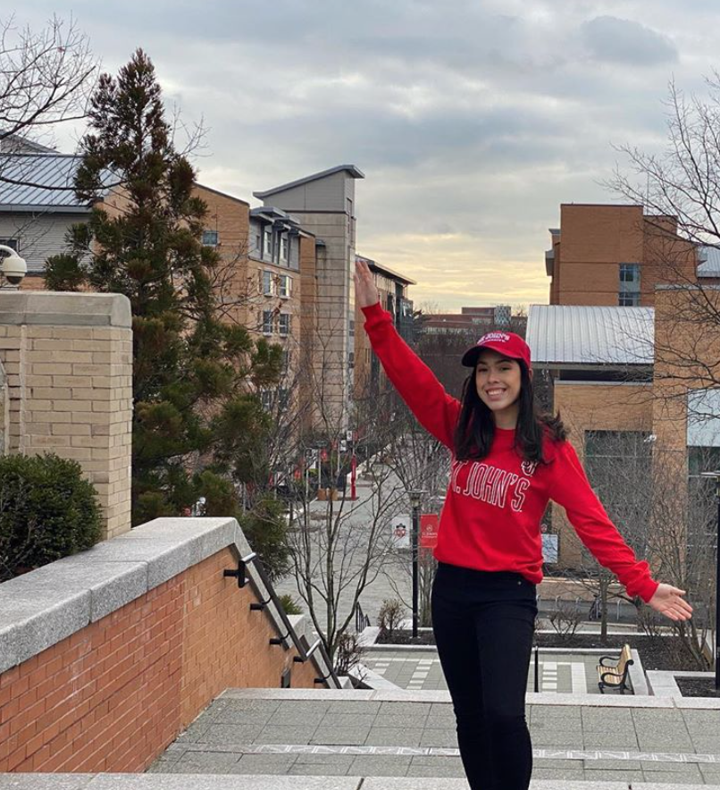 StJohnsU's tweet photo. #FutureJohnny alert! π¨For a chance to be featured on our page post a picture wearing your favorite #StJohns gear with #RedStormFriday. | πΈ: Liliana Elsa https://t.co/4JcZ1Hxdar