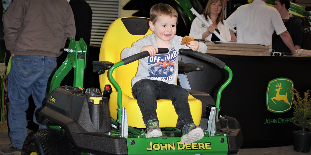 Last Day of the London Farm Show. Stop by the John Deere booth and take a seat! #LdnFarmShow #JohnDeere