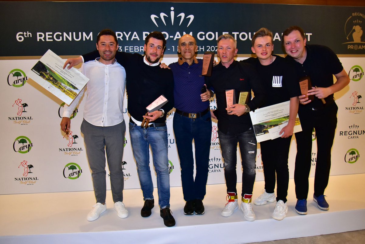 NGClubTR's tweet photo. Congratulations to Regnum Carya Pro-Am Tournament 2020 winners! https://t.co/QsiM5IS0vP