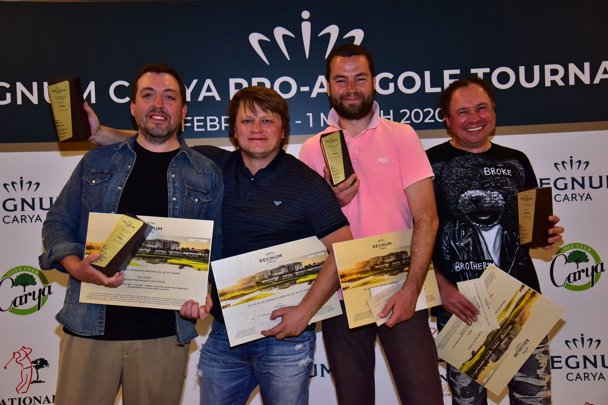 NGClubTR's tweet photo. Congratulations to Regnum Carya Pro-Am Tournament 2020 winners! https://t.co/QsiM5IS0vP