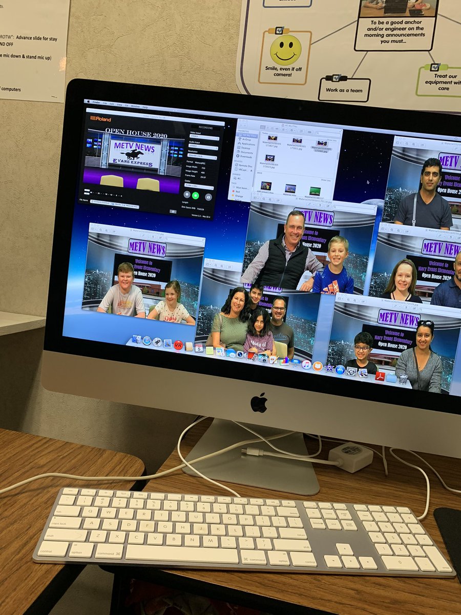 Fun night at Open House! Students had the opportunity to experience first hand how our green screen works. #wemakeIThappen <a href="/expressriders/">Evans Riders</a>