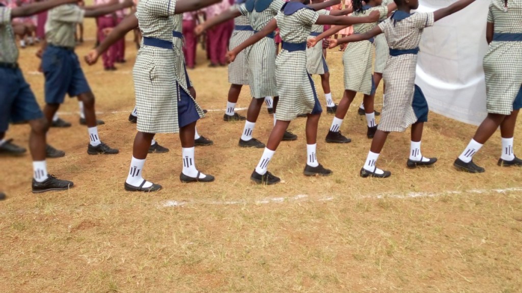 dagaati_man's tweet photo. School Children Dons Shatta Wale’s ‘Reign’ Branded Socks At 6th March Parade https://t.co/Sw2RcIK0ov https://t.co/Ykh0BKBaIY