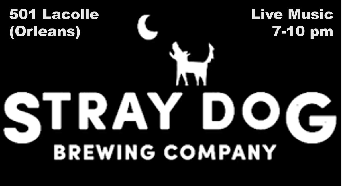 Tonight brings the Stray Dog live music hat trick. Third Friday in a row I'm playing - don't miss out! #StrayingFromTheNorm #CoryEllMusic