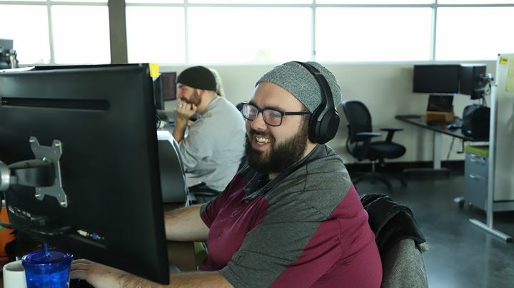 SpudSoftware's tweet photo. Any guesses what has Brandon giggling? 🤔 https://t.co/wsdgMUHs6y