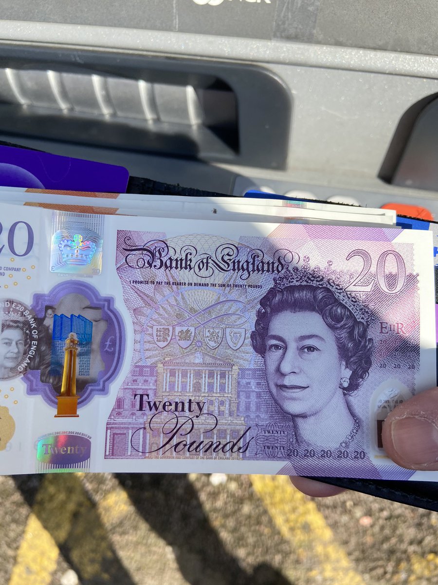 LouCalvey's tweet image. My first new £20... as is tradition with new notes it’s on its way to @RefugeeAction to help fight Asylum Destitution