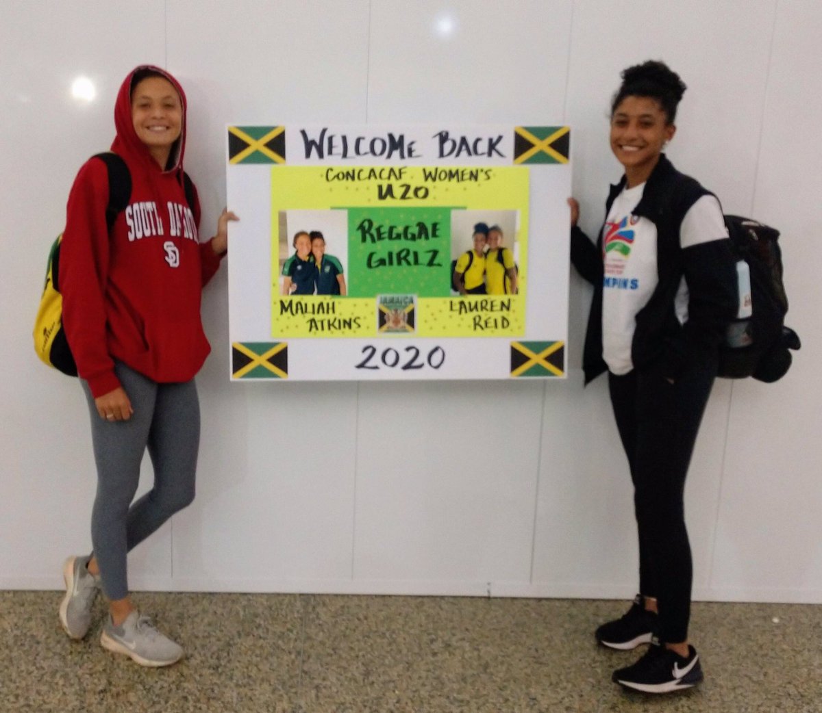 RealColoSoccer's tweet photo. @MaliahAtkins and @loloreid made it to quarterfinals but lost 2-1 to Dominican Republic. What an amazing adventure for these two adopted Reggae Girlz from Real Colorado. #ThisIsReal https://t.co/u8tYocwpaV