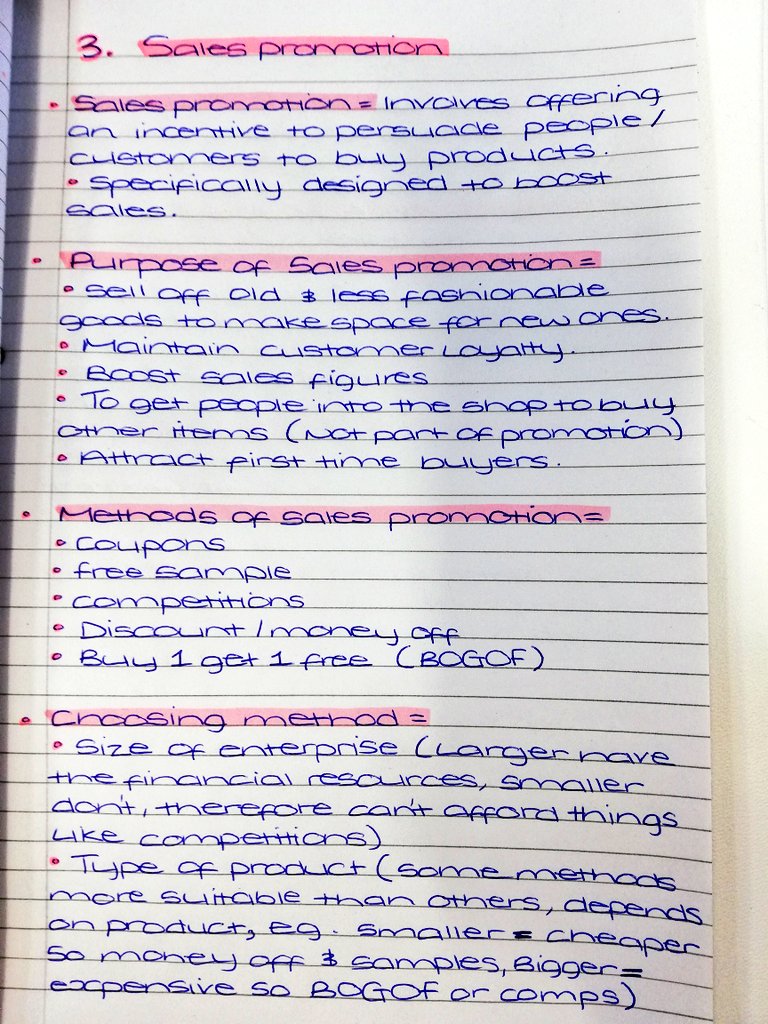 OVA_Business's tweet photo. Excellent additional revision being completed by Year 10 Business students! Great reading if you'd like to know more about #PromotionalMix #Advertising #SalesPromotion #PublicRelations @VictoryAcad https://t.co/mHXBOgBL0q