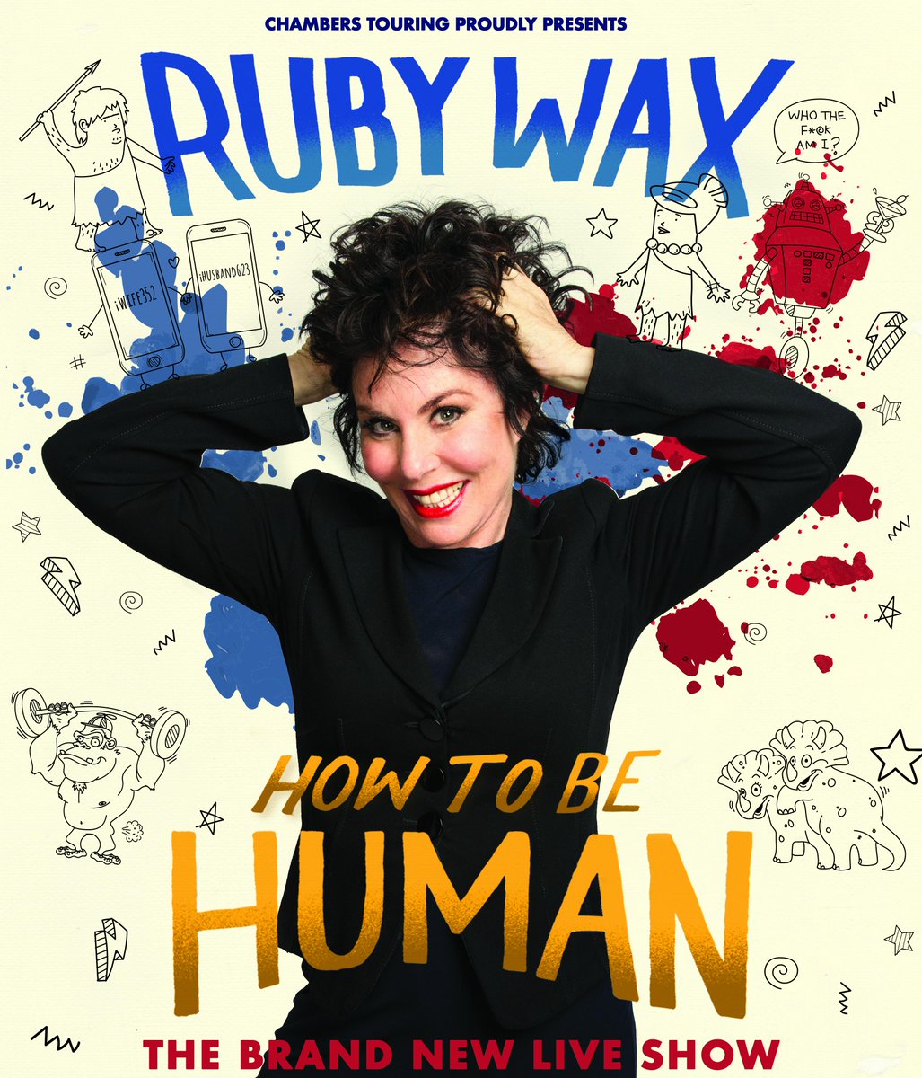 📣 NOW ON SALE - Ruby Wax: How To Be Human 📣 Outrageously witty and smart, blending brilliant comedy and insightful life lessons, How To Be Human is the show you need to help you upgrade your mind as much as you’ve upgraded your iPhone. 4 June - bit.ly/RubyWax20wsm
