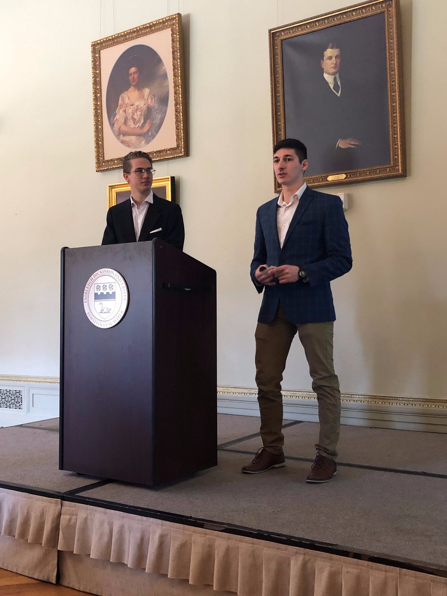 FDUEntrepreneur's tweet photo. Congratulations to FDUPitch Winners Christopher Fiorenza and Tamasz Kasztelan for their business idea STAX. They will be competing in the UPitchNJ competition on April 17th @ Nokia Bell Labs! https://t.co/Wj9QHwoBEN