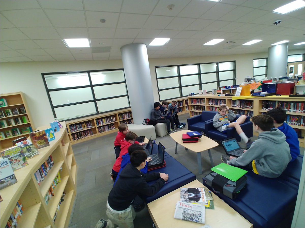 It's a "Sprite" kind of day in the library as Yellow and Lime ELA teachers bring their 6th grade clusters to the LMC to kick off hero projects - solving problems in the community. <a href="/bms_ri/">Barrington Middle</a> <a href="/BmsLimeCluster/">BMS Lime Cluster</a> <a href="/bms_yellow_gr6/">Yellow Cluster</a>