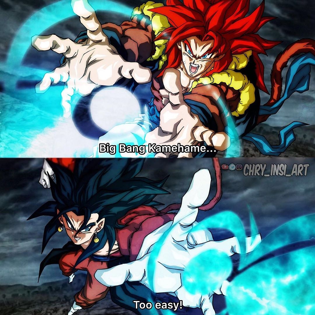 Chry Insi Art Who Wins In This Fight Gogeta Vs Vegito