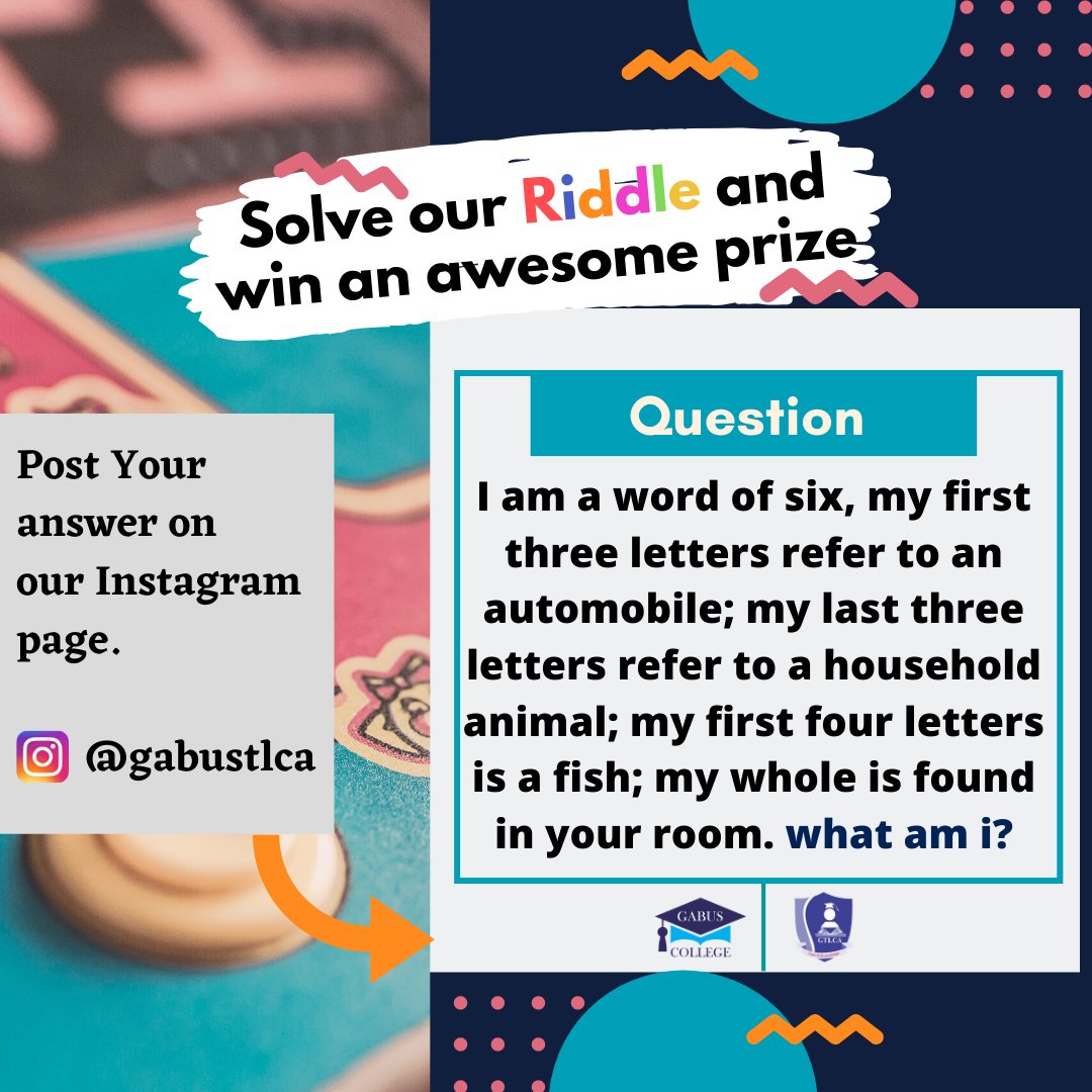 gabustlca's tweet photo. You think you can get the correct answer ?
#fridayfeeling #FridayThoughts #WomensDay #CoronaVirusChallange #weekend #game #fun #riddles #gabus #judahtheep #dangote #fridaynight #fridaygame https://t.co/Ryik6SHmpn