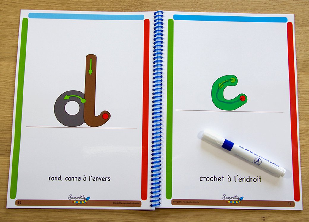 Un cahier pour apprendre l'écriture cursive autrement  #dyspraxie #dysgraphie #apprendreautrement #cursive