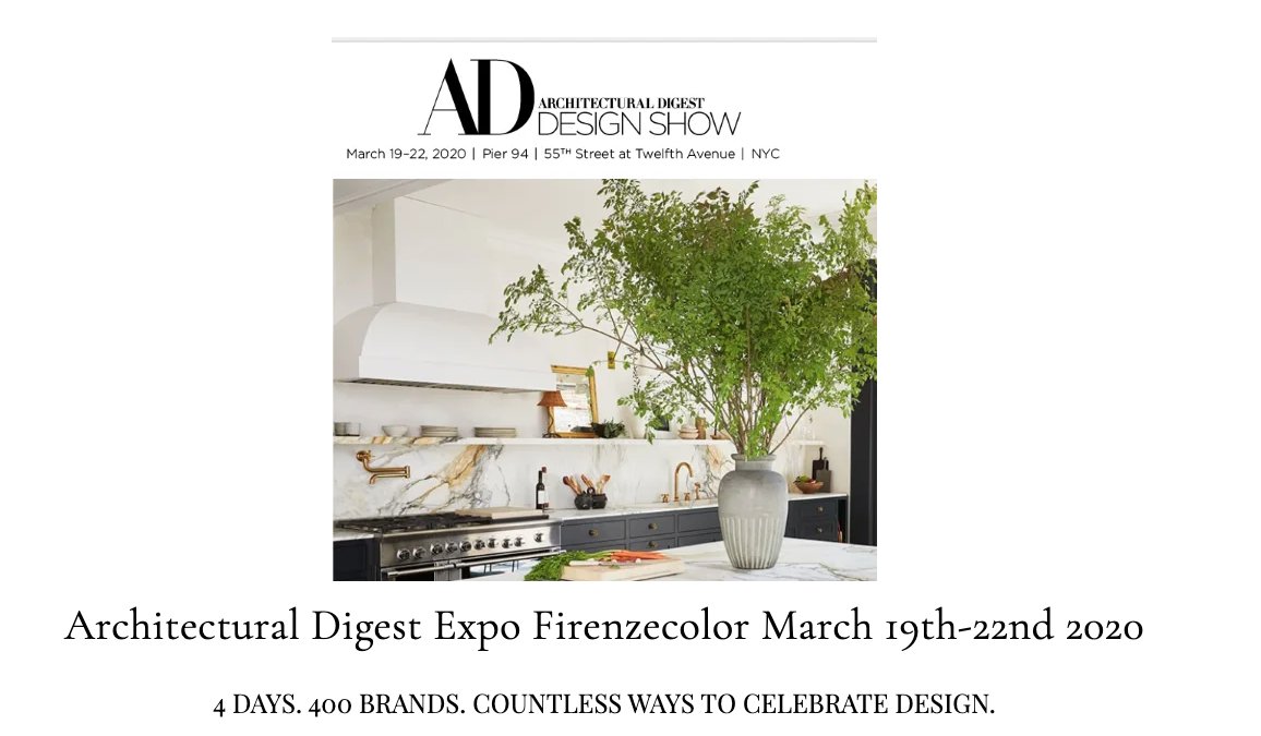 Check us out at the Architectural Digest Show being held in NYC!!!
March 19 - 22
*Details Below
firenzecolor.com/architectural-…

#novacolor #firenzecolor #venetianplaster #metallofuso #nyc #archiconcrete  #grassellofino #marmorinoks #interiordesign #metallicpaint #limepaint #expo #museum
