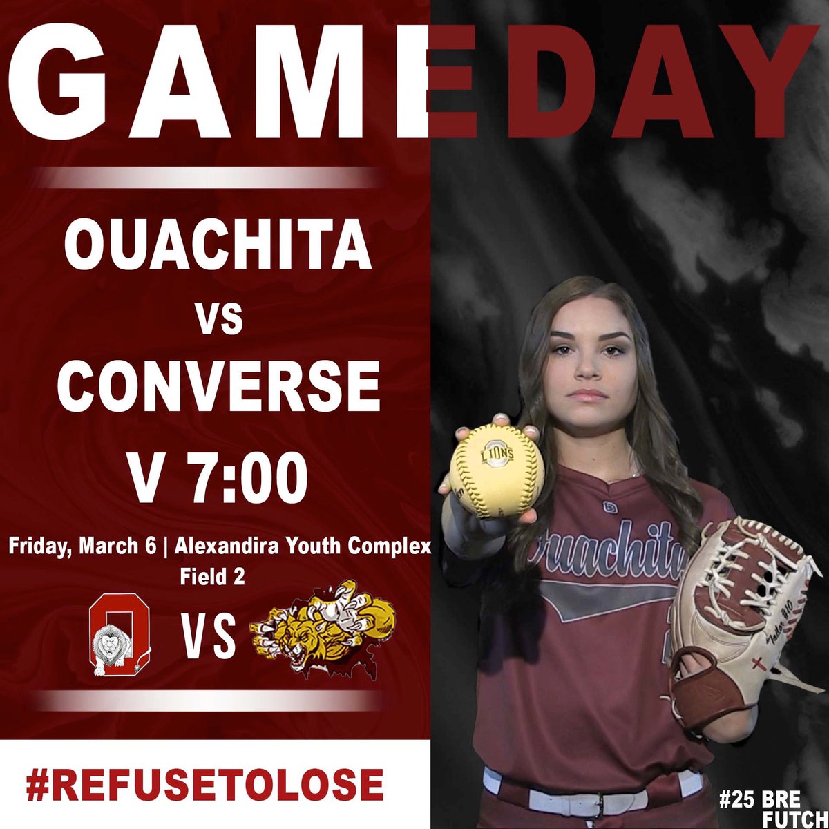 ladyleos19's tweet photo. It’s game day!! The Lady Lions will be playing in the ASH tournament this weekend! We will kick things off tonight playing Converse at 7!! #refusetolose #HW https://t.co/DjN0PI8BN6