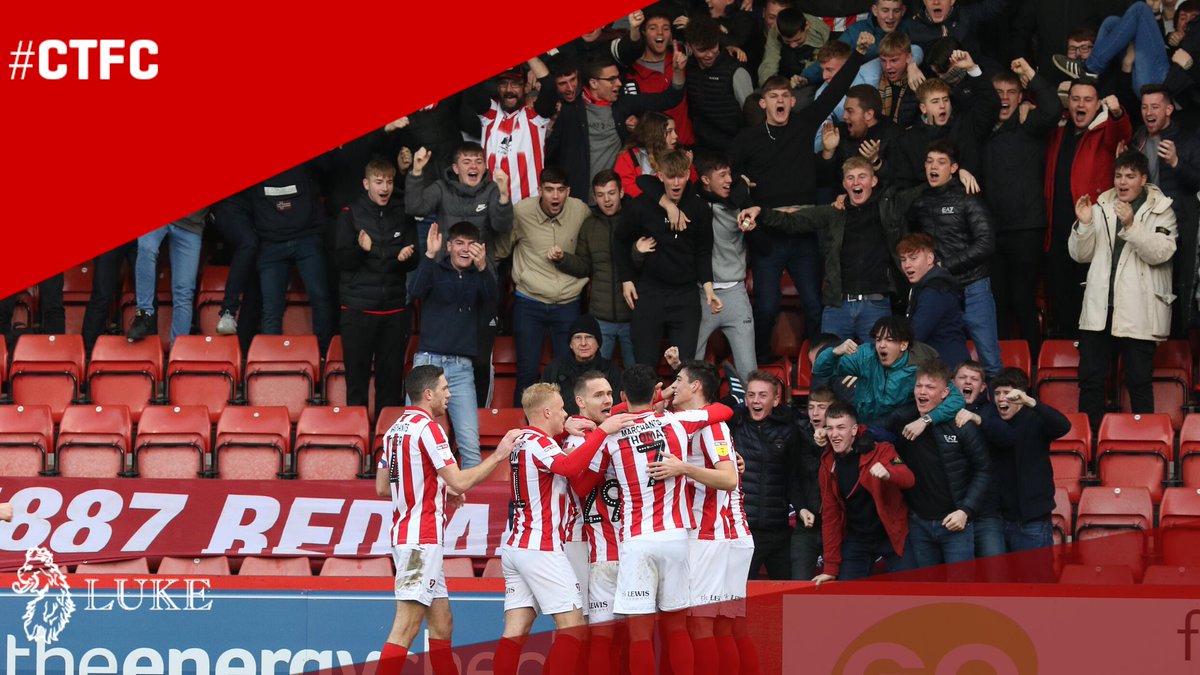 CTFCofficial's tweet photo. NEWS: Block 7 of the Colin Farmer Stand will be open to home supporters tomorrow as Port Vale have not sold their anticipated allocation. Tickets for the singing section can now be purchased online.

➡️ https://t.co/4SFuOwa3Ri #ctfc https://t.co/QJtKQYUjbB