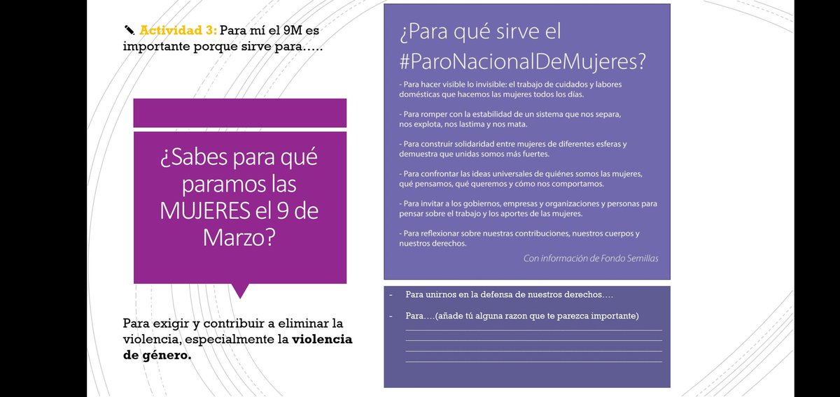 lamalaeducacion's tweet photo. ¿Para qué sirve el #ParoNacionalDeMujeres? #RedMUxED #porqueparamos #material #secundaria
@muxed_mx https://t.co/u9Adls3lNO