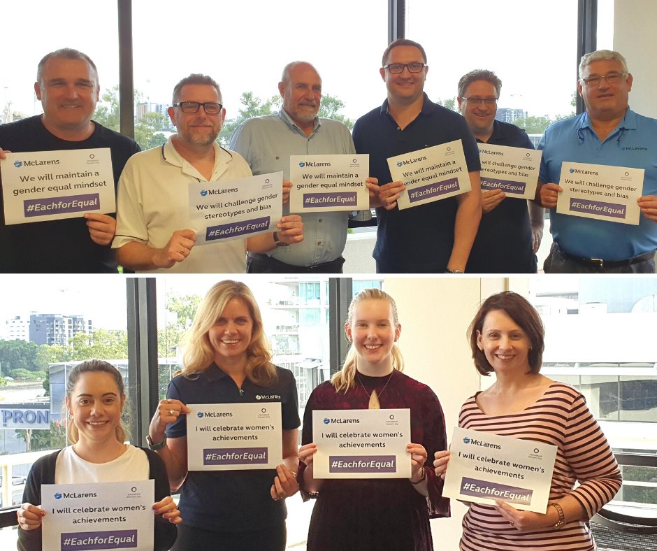 McLarensGlobal's tweet image. We're celebrating International Women's Day a few days early in our offices throughout the world! Our Brisbane &amp;amp; Perth teams in Australia are committed to maintaining a gender equal mindset and celebrating women's achievements. #IWD2020 #EachforEqual