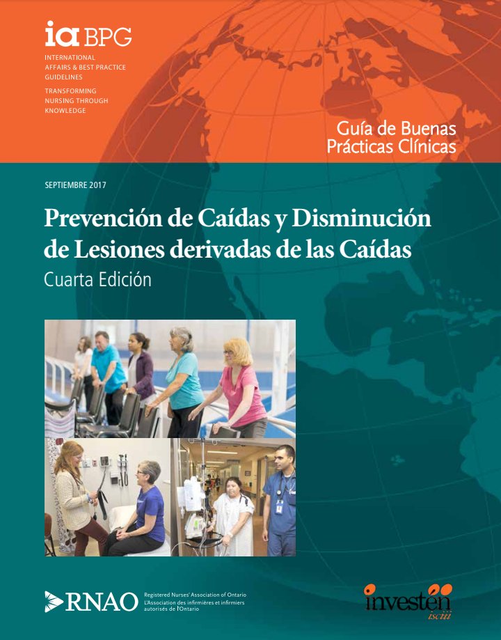 Este año sumamos al trabajo en nuestro hospital la Guía de Buenas Prácticas Clínicas RNAO "Prevención de Caídas y Disminución de Lesiones derivadas de las Caídas", para continuar mejorando la atención de nuestros pacientes! <a href="/DorisGrinspun/">Dr. Doris Grinspun 🇨🇦 RN, PhD, FAAN, O.ONT</a> <a href="/BpsoCl/">BPSO HEGC</a> <a href="/BpsoCLC/">BPSO Clínica Las Condes</a> <a href="/RNAO/">RNAO</a>