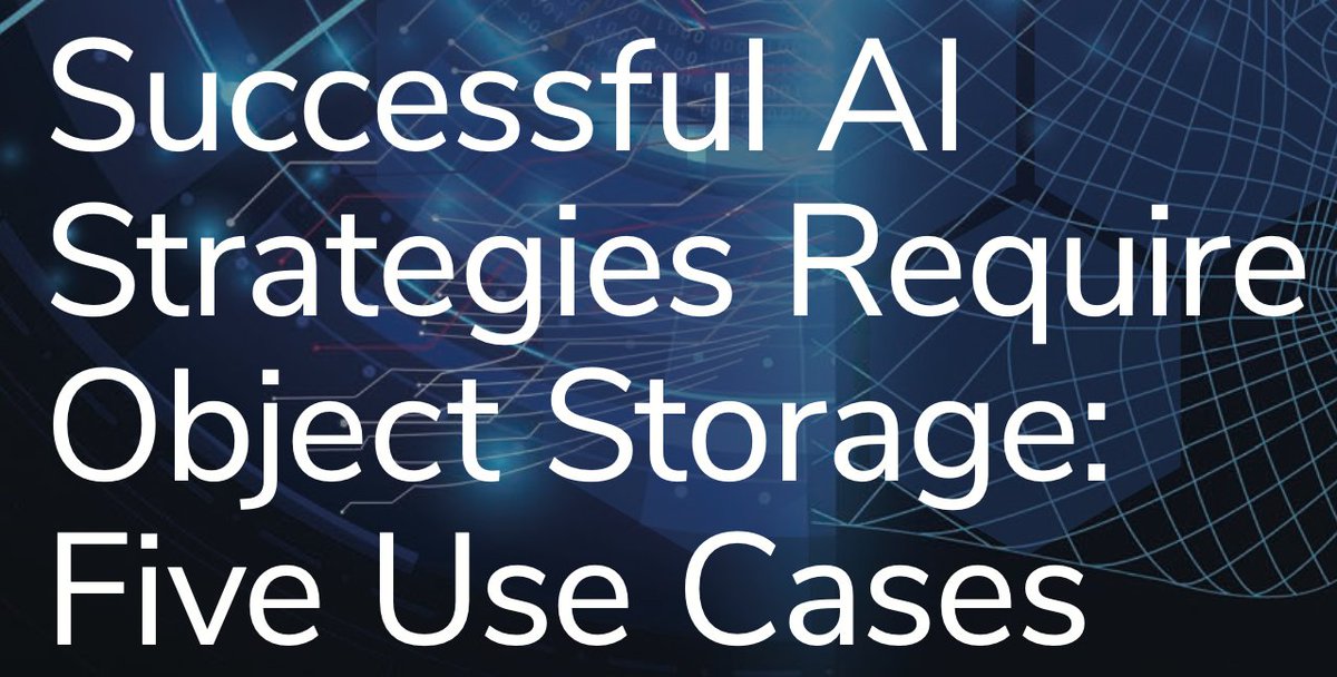 WohlfordDR's tweet photo. WARNING: #Limitedbudgets ... customers trying to #FutureProofStorage for #AI and #BigData Organizations are getting ready.... #IBMStorageForAI #ObjectStorage #1RankedObjectStorage #IBMStorage --->>> https://t.co/Rijynl4pzQ https://t.co/FSJm0k735U