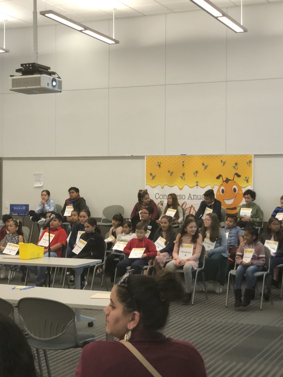 R11ELAR's tweet photo. So excited to be here at @ESC11Bil_ESL Spanish Spelling Bee! @2ElenaGuerrero and @myocomesc11 have worked very hard to make this happen for our students! @ESCRegion11 #escregion11 https://t.co/JzNc9RW8ua