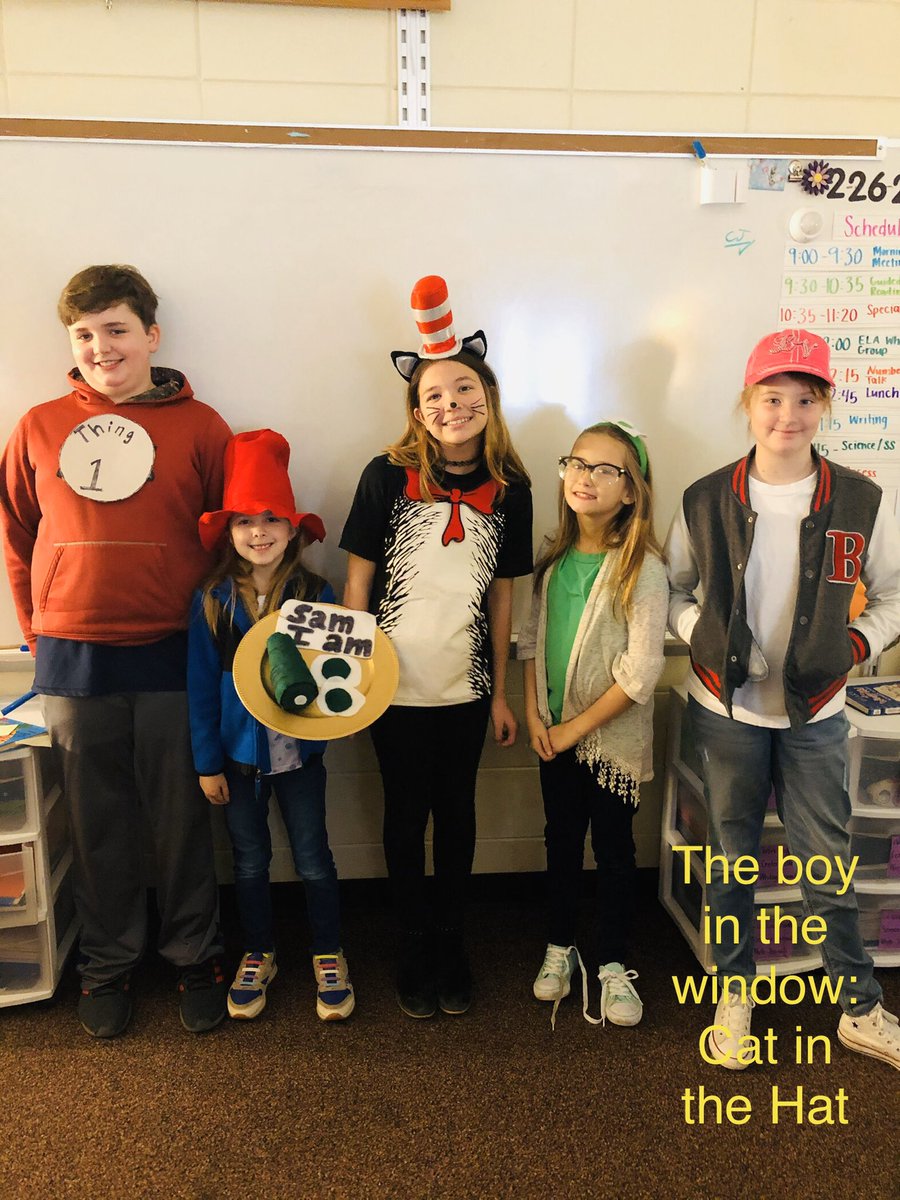 Mrs_A_Gantt's tweet photo. Dress like your favorite Dr. Seuss character day! @CarverES_RH #SeasOfAdventure #ReadAcrossAmericaWeek https://t.co/hCiT2bCefx