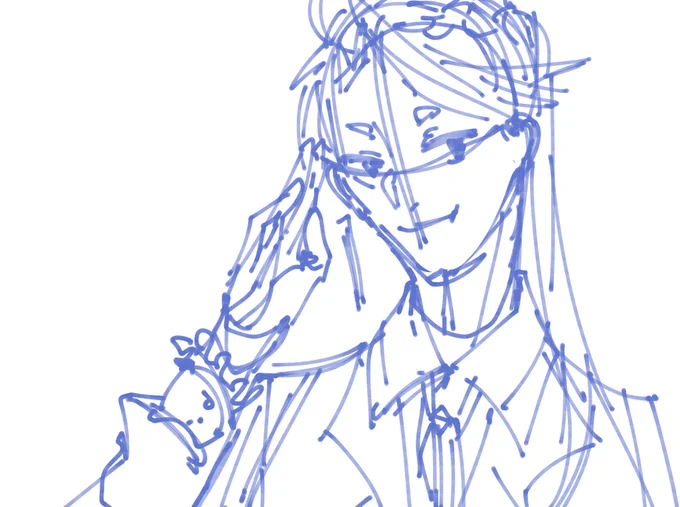 ラフと線画と言う名の下書き 