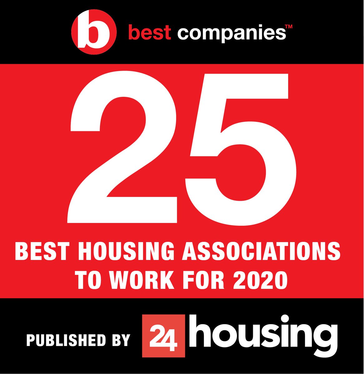 Great to be at no.18 in @24housing top 25 housing associations to work for b.co.uk/the-lists/hous… #bestcompanies2020