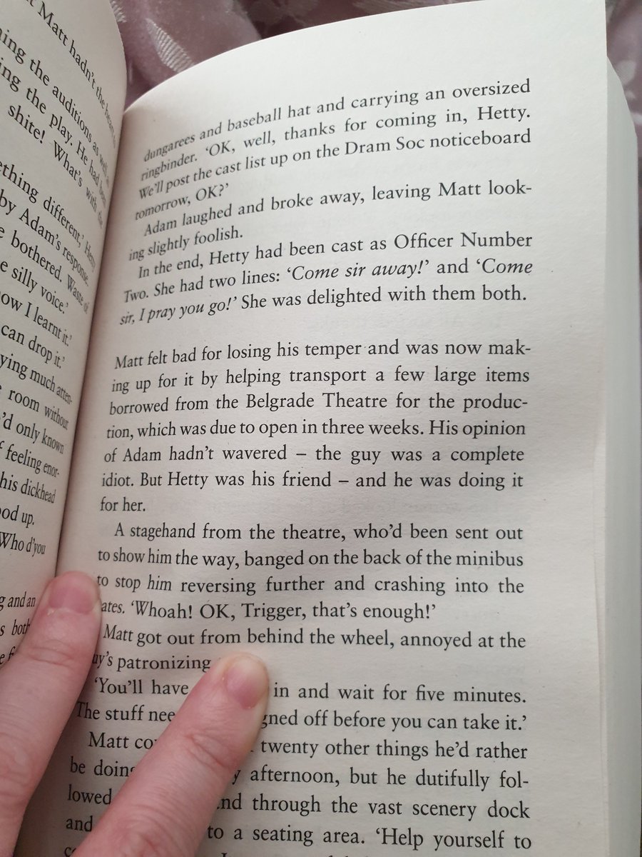 LaurieJane05's tweet photo. When you're sat reading and you spot that the @BelgradeTheatre gets a few mentions in Never Greener #NeverGreener #RuthJones #home #homecity #thattheatremademewhoiam #proud @TidyProductions https://t.co/qUcRpgjCg3