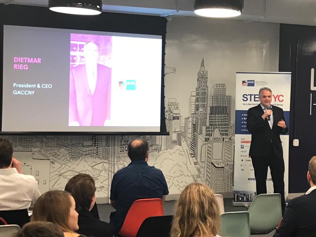 GermanyNY's tweet photo. Great products with a story at last night’s @GACCNewYork #STEPUSA pitch night. https://t.co/2AGQF3Jn7Y