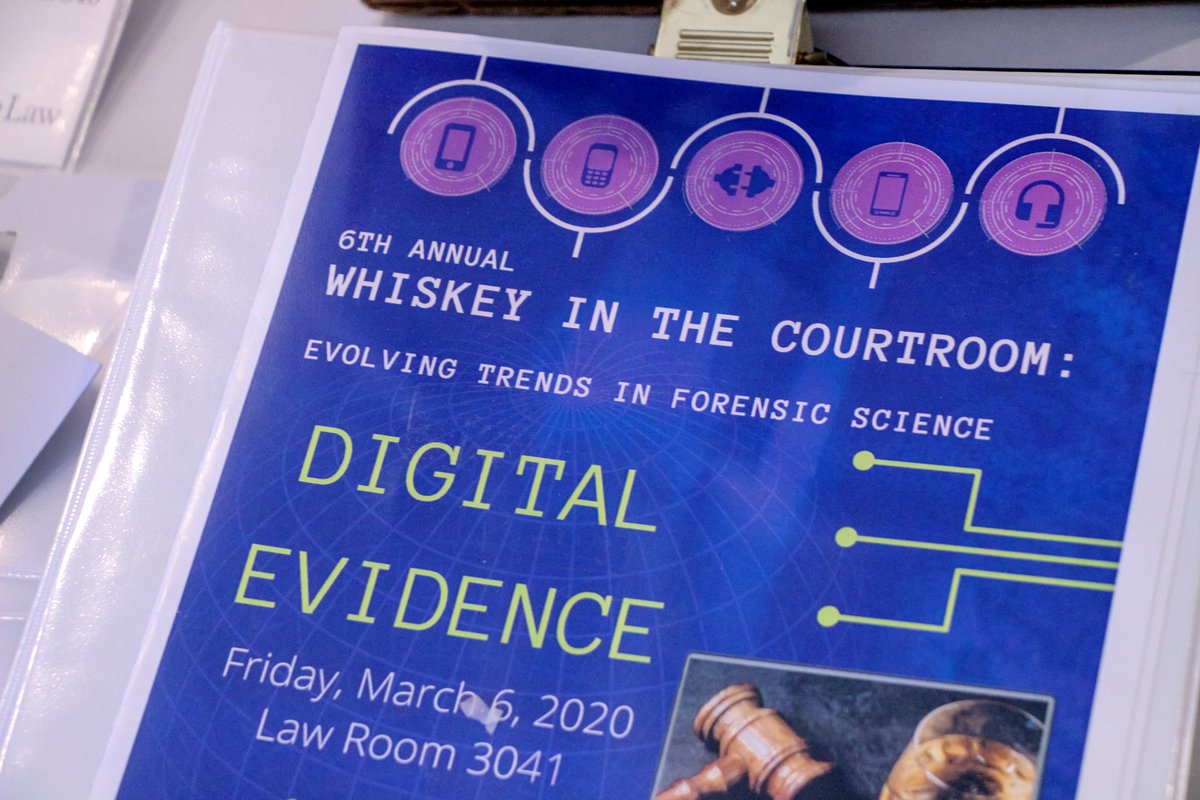 DukeLaw's tweet photo. Right now, the 6th Annual Whiskey in the Courtroom is underway at Duke Law, with opening remarks from @DeanKerryAbrams. 

The event examines the latest trends in forensic evidence, limitations to this evidence, and legal challenges that can be made. 

➡️ https://t.co/FX10MwxzQq https://t.co/JkHj0y9JwD