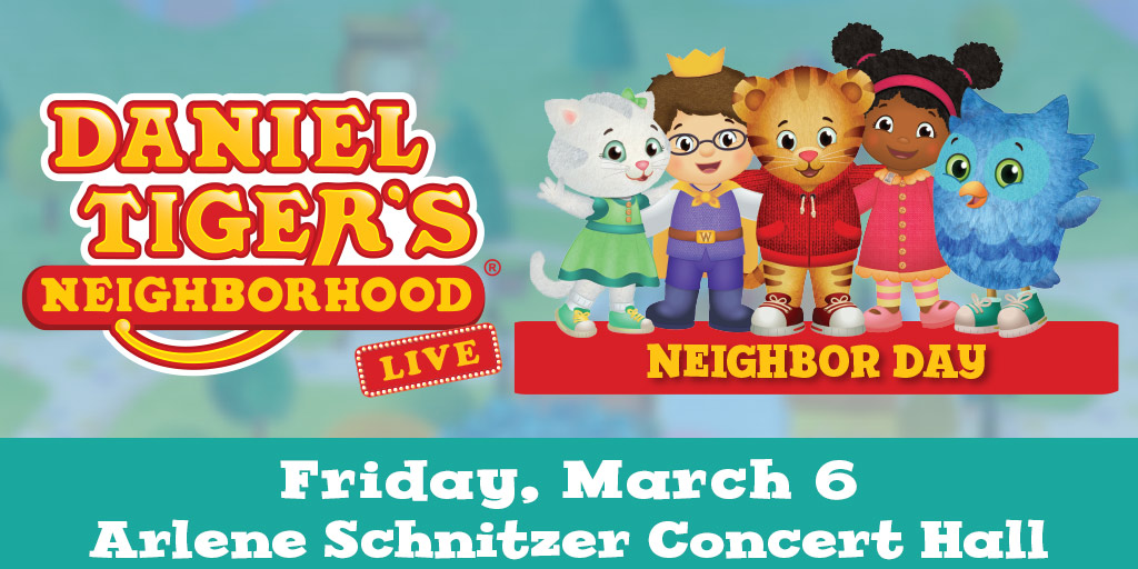Arlene Schnitzer Concert Hall (@arleneschnitzer) on Twitter photo Tonight! <a href="/emporiumlive/">Emporium Presents</a> presents Daniel Tiger's Neighborhood Live: Neighbor Day! • 6:00pm • Tickets available at portland5.com/arlene-schnitz…, the <a href="/Portland_5/">Portland'5 Centers for the Arts</a> Centers for the Arts box office at 1111 SW Broadway, and by phone: 800-273-1530. Tonight! <a href="/emporiumlive/">Emporium Presents</a> presents Daniel Tiger's Neighborhood Live: Neighbor Day! • 6:00pm • Tickets available at portland5.com/arlene-schnitz…, the <a href="/Portland_5/">Portland'5 Centers for the Arts</a> Centers for the Arts box office at 1111 SW Broadway, and by phone: 800-273-1530.